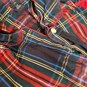 J crew xxs pajama set in plaid